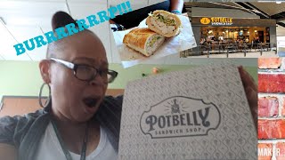 TEACHER TRIES POTBELLY SANDWICH SHOPS SUB FOR THE FIRST TIME  I BURP cuz I like itPOW👊 😜 [upl. by Enyr]