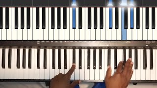 how to play 🎹 mmele pelo le Moya  LearnwithMbulelo  lessons [upl. by Reinal]