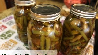 Canning Lemon amp Garlic Green Beans amp Mushrooms With Lindas Pantry [upl. by Anauqes]