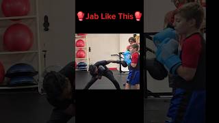 To minimize risk of being hit back jab like this jab boxingtips boxing [upl. by Neroc119]