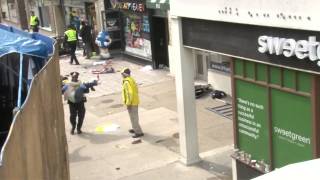 Early scenes of aftermath of Boston Marathon blast [upl. by Nilpik]