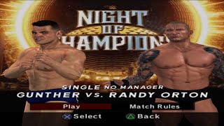 Gunther vs Randy Orton in wwe svr 2007 2k24 mod in aether sx2 emulator [upl. by Airehc]