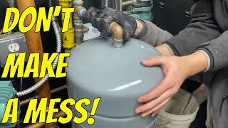 How to Remove amp Replace Boiler Expansion Tank amp Bonus Footage of Arrogant Caller [upl. by Lenette]