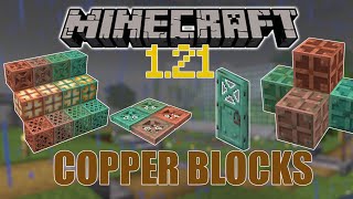 Minecraft 121 New Copper Blocks Preview Copper Bulbs On  Off Chiselled and More [upl. by Suilenrac]