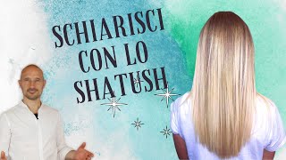 TutorialCome Schiarire i capelli con la tecnica Shatush e ottenere un Biondo Chiarissimo Platino [upl. by Obla]