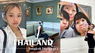 THAILAND VLOG ❀࿔·♡ first time travel abroad shopping mall MOCA museum Chinatown mukbang [upl. by Eisenberg]