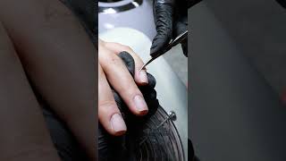 how to cut cuticles nail tech ✂️😈 DIY cutting cuticles tips trending nails diy tutorial [upl. by Geoff]