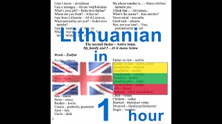 Lithuanian language course Anglų lietuvių kalbos pamokos kursas [upl. by Uis]