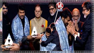 Mega Star Chiranjeevi Received ANR National Award 2024  Amitabh Bachchan  Nagarjuna  V6Ent [upl. by Fasta]