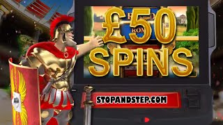 Centurion £50 Spins  LIVE PLAY  William Hill FOBT [upl. by Ellevehc]