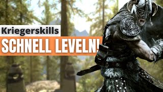 Alle Kriegerfähigkeiten inkl SCHMIEDEKUNST schnell auf Level 100  Skyrim Tipps amp Tricks [upl. by Dorreg]