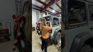 Quick ￼￼￼tutorial for the Christmas lights on Jeep christmas christmaslights xmaslights jeep [upl. by Nered]