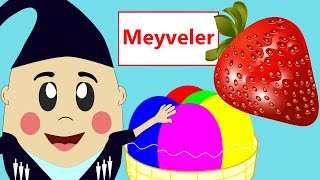 Meyveleri Öğreniyorum  Çocuklar için Türkçe Eğitici Çizgi Filmler izle [upl. by Ylrebme809]