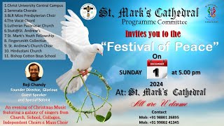 FESTIVAL OF PEACE  St Markss Cathedral  1st December 2024  5 pm Live Stream [upl. by Ariamo]