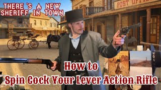 Fancy Gun Spinning Tricks  How to Spin Cock Your Lever Action Rifle  Part 1 Winchester m1894 [upl. by Ocicnarf]