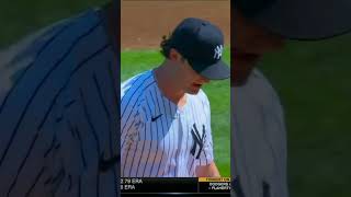 Gerrit Cole Rafael Devers intentional walk with nobody on then scored  Yankees vs Red Sox shorts [upl. by Oninotna120]