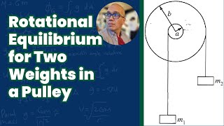 Rotational Equilibrium for Two Weights in a Pulley [upl. by Yenahs607]