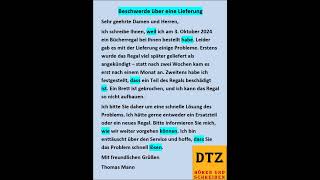 GAST DTZ B1 Briefe schreiben Prüfung B1 Neu 2024 dtz gastdtz gast briefschreiben Brief [upl. by Deelaw]