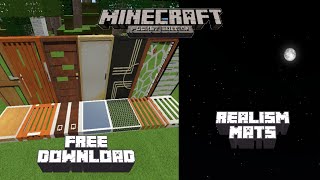 Realism Mats x128 Free Download MCPE Win10 [upl. by Libbie]