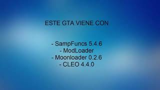 GTA VIRGEN  PARA SAMP SAMPFUNCS MODLOADER MOONLOADER CLEO [upl. by Schwitzer]