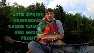 4 Days Of Adirondack Brook Trout Fishing And Canoe Camping On My Favorite Lake In The Adirondacks [upl. by Eldrida]