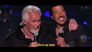 Kenny Rogers amp Lionel Richie  Lady LIVE FULL HD with lyrics 2012 [upl. by Melc130]