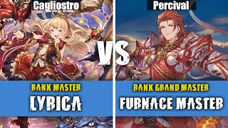 GBVSR Lyrica Cagliostro Vs Furnace Master Percival  Granblue Fantasy Versus Rising High Level [upl. by Nosyerg381]