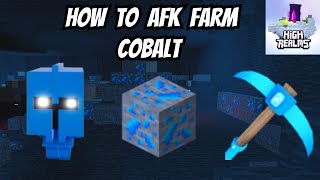 How to AFK farm Cobalt High Realms  ROBLOX [upl. by Anibla]