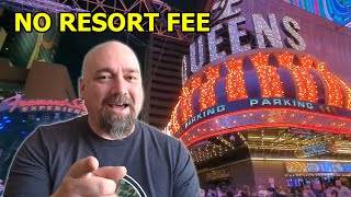 Four Queens Hotel NO RESORT FEE Las Vegas [upl. by Eerdua]