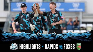 Highlights  Worcestershire Rapids vs Leicestershire Foxes [upl. by Manouch]