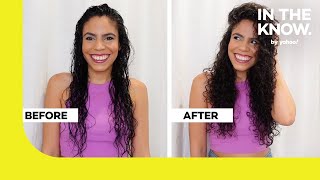 Net plopping Curly Hair technique promises bouncy curls [upl. by Raven]