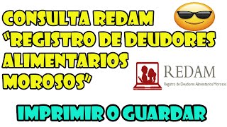 Consulta REDAM  Registro de Deudors Alimentarios Morosos [upl. by Walrath]