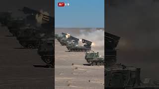 Eastern Chinas SelfPropelled Howitzers Head to Western Region for Training [upl. by Alleuol]