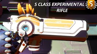 No Mans Sky  Orange Crystal S Class Experimental Rifle Multitool [upl. by Ynomrah423]