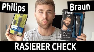 Rasierer Test  Männerrasierer ● Braun Rasierer vs Philips Rasierer Check [upl. by Joni259]