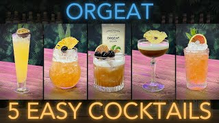 5 EASY Cocktails with Orgeat Syrup [upl. by Esten]