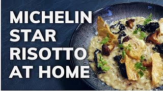 How to cook MUSHROOM RISOTTO at home  Michelin Star Recipe [upl. by Lothario90]