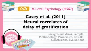 Podcast Casey et al 2011 Neural correlates of delay of gratification [upl. by Nevur]