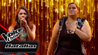 Yoselin Colmenarez vs Abigail Hernández  Abrázame muy fuerte  Batallas  The Voice Chile [upl. by Itsirhc]