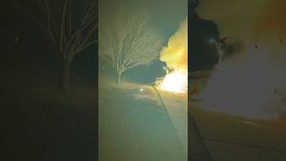 OMG 🤯😳 Reversing Firework Blast 💣reversevideo fireworks satisfyingvideo awesomevideo shorts [upl. by Ahsihat120]