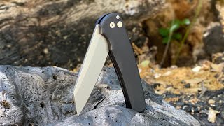 Protech Malibu Reverse Tanto First Impressions Is this the best button lock flipper ever [upl. by Kcirddet]