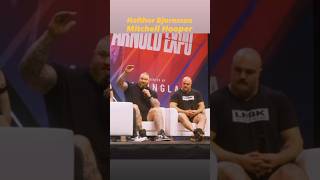 Hafthor Bjornsson amp Mitchell Hooper The Worlds Strongest Man strongman short viral [upl. by Iccir]