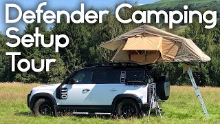 Land Rover NEW Defender L663 Camping Setup Tour amp quotGerry Can Holderquot [upl. by Lad867]