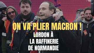 « La classe ouvrière va plier Macron  » Lordon au Havre pour soutenir les raffineurs réquisitionnés [upl. by Eissac563]