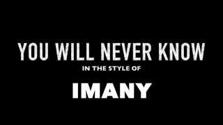 You Will Never Know in the style of Imany MIDI Backing Track [upl. by Jacqui31]