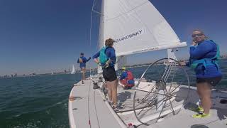 Catalina 37 Match Racing Time amp Distance Entry Practice Start Drills [upl. by Acinna]