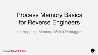 Process Memory Basics for Reverse Engineers  Tracking Memory With A Debugger  Patreon Unlocked [upl. by Anselma]