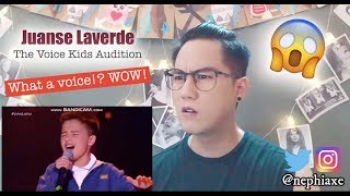 Juanse laverde audición completa la voz kids 2018  REACTION [upl. by Smallman]