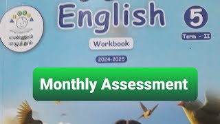 5th stdEnglish workbook answersMonthly Assessmentclass5 [upl. by Nassir531]