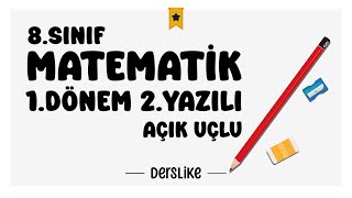 8 Sınıf Matematik 1Dönem 2Yazılı Soruları 2024 [upl. by Aliakam]